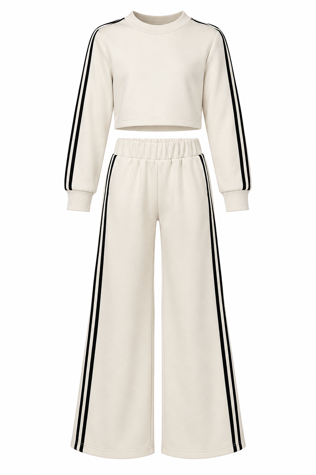 Komplet dziewczęcy Cream Stripe