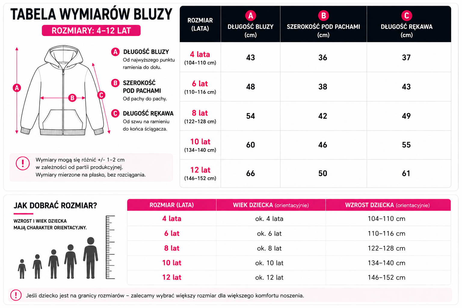 Kurtka pikowana dziecięca „Black Geo” z kapturem