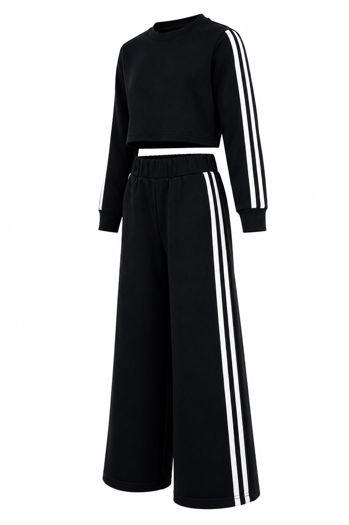 Komplet dziewczęcy Black Stripe