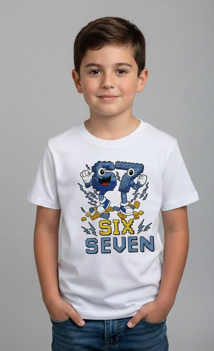 T-shirt 67 klocki white