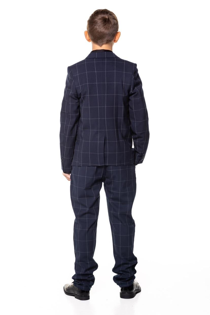 Marynarka Chłopięca Krata Granat (1-5lat)