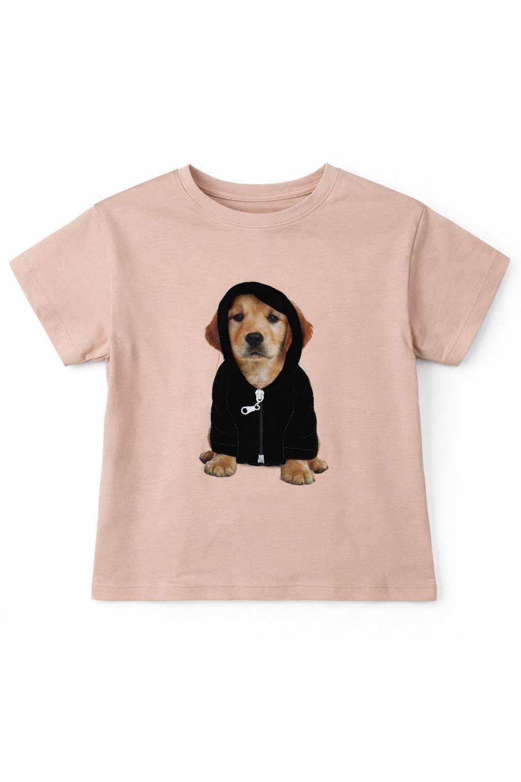 T-shirt dziecięcy „Blush Puppy 3D”