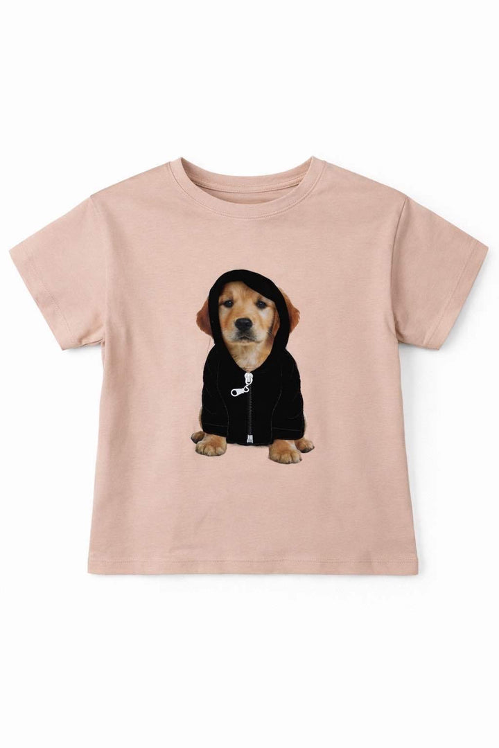 T-shirt dziecięcy „Blush Puppy 3D”