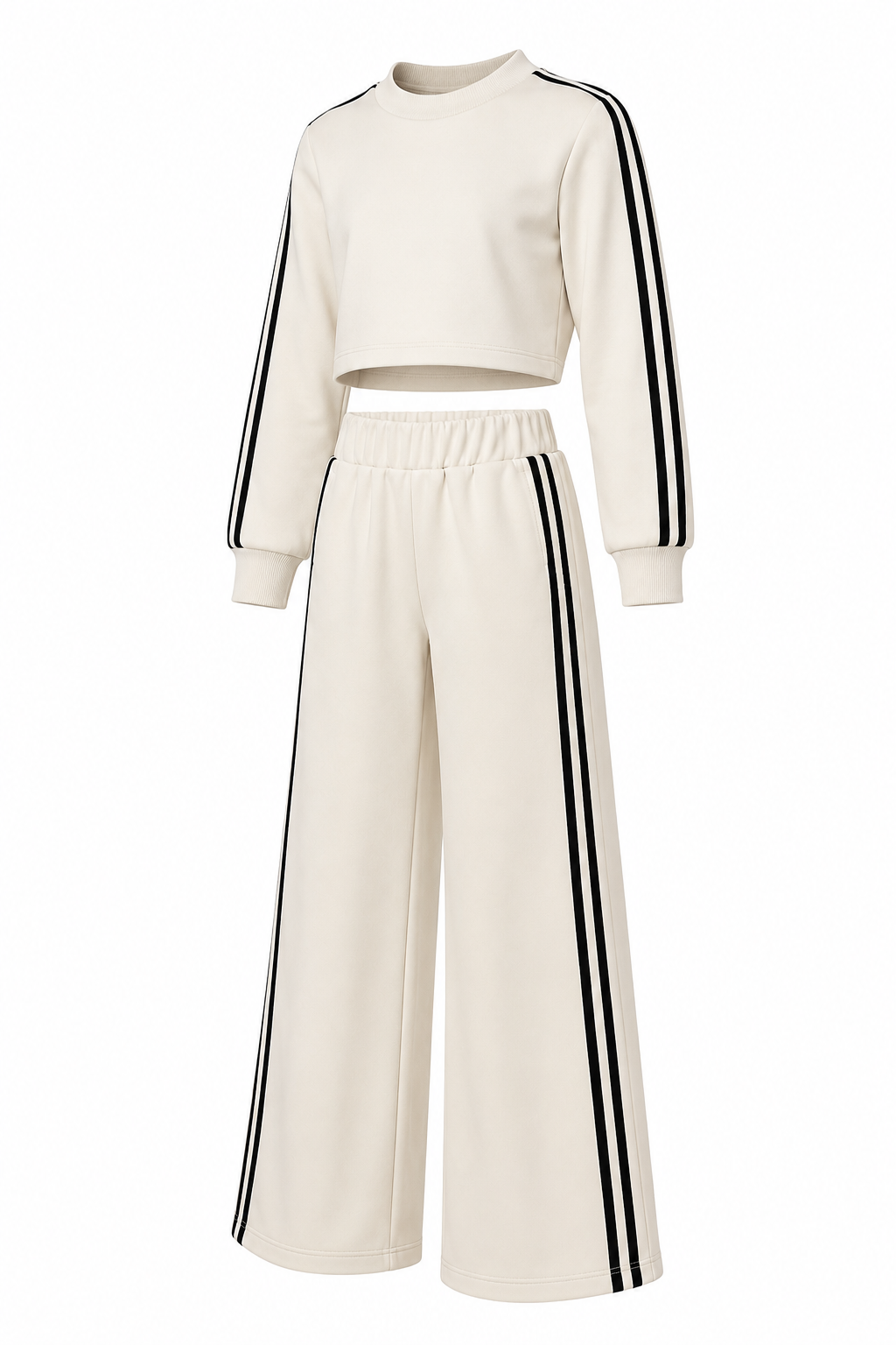 Komplet dziewczęcy Cream Stripe
