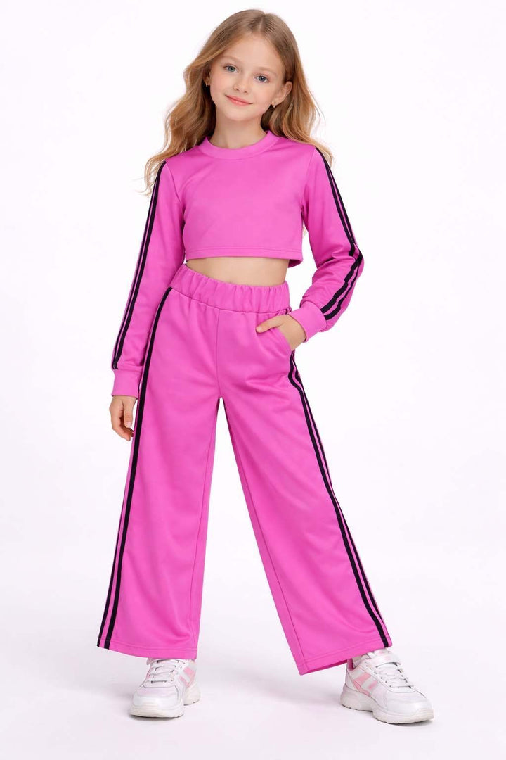 Komplet dziewczęcy Pink Stripe