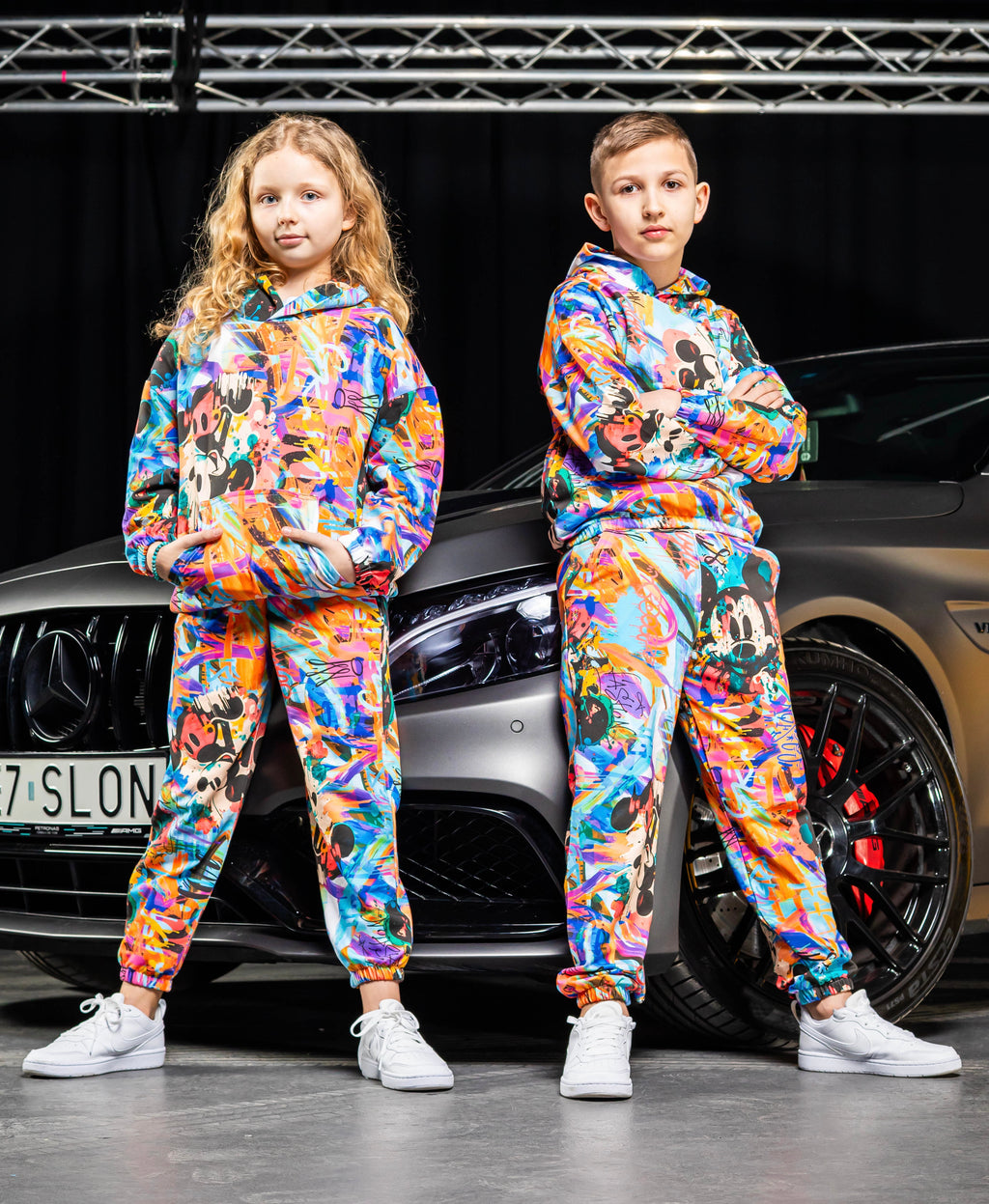 Komplet drukowany mimi unisex