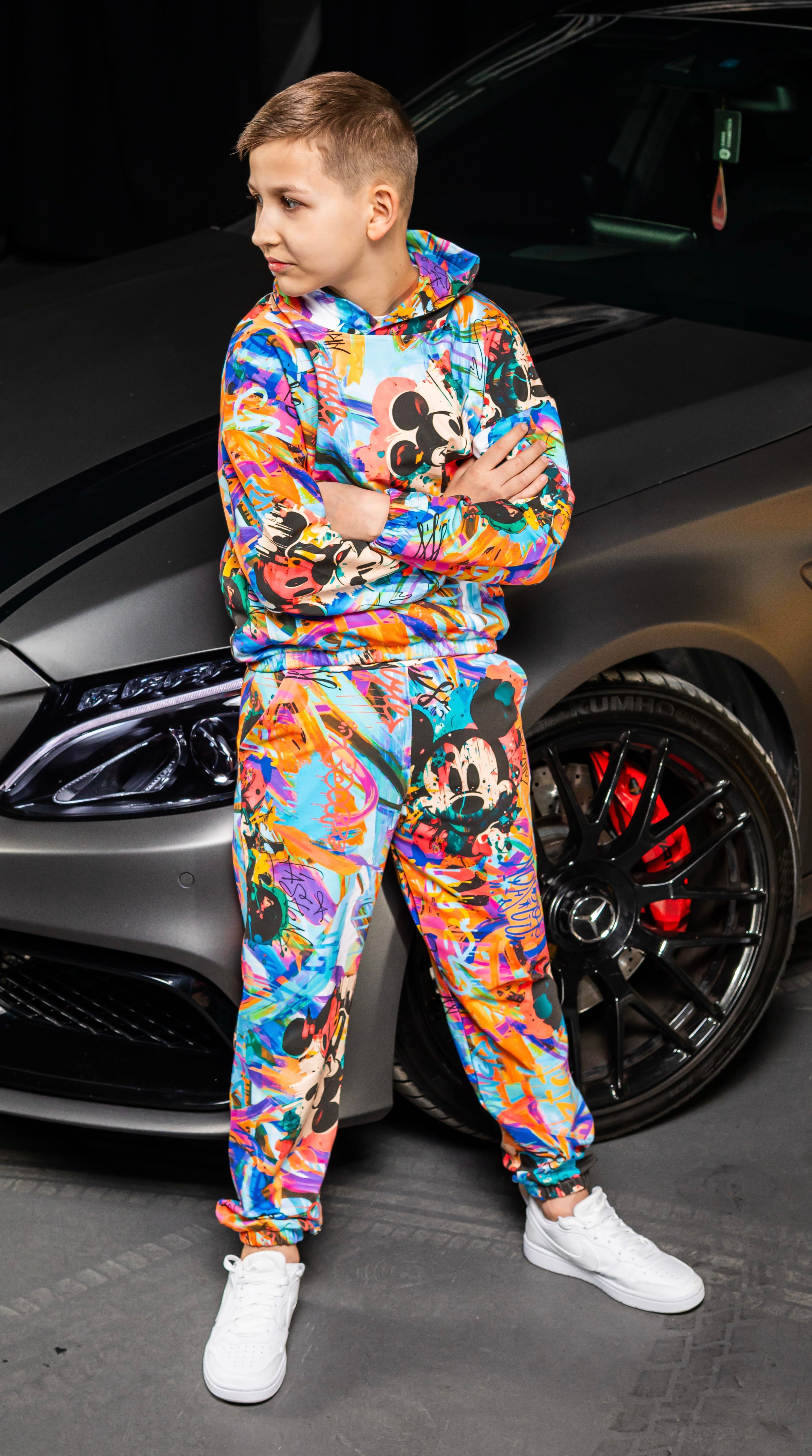 Komplet drukowany mimi unisex